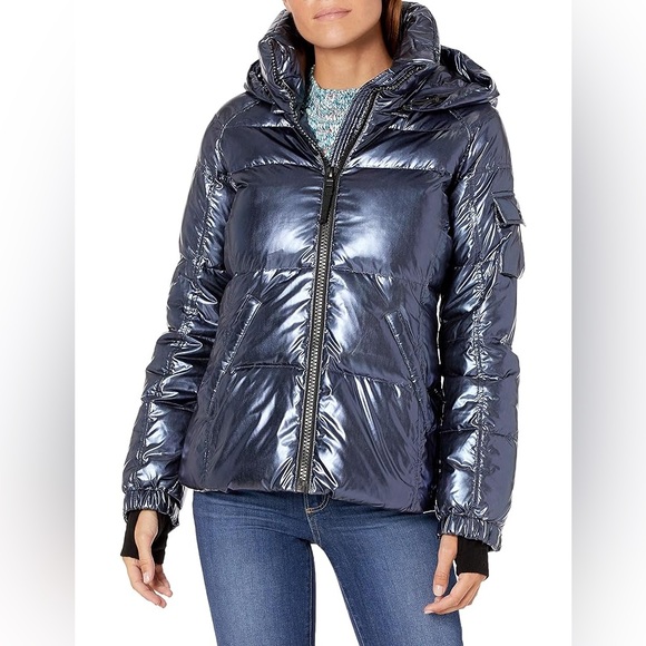 S13 Women's Kylie Hooded Water-Resistant Puffer Coat Size XXL zipper slider lost - Picture 1 of 16